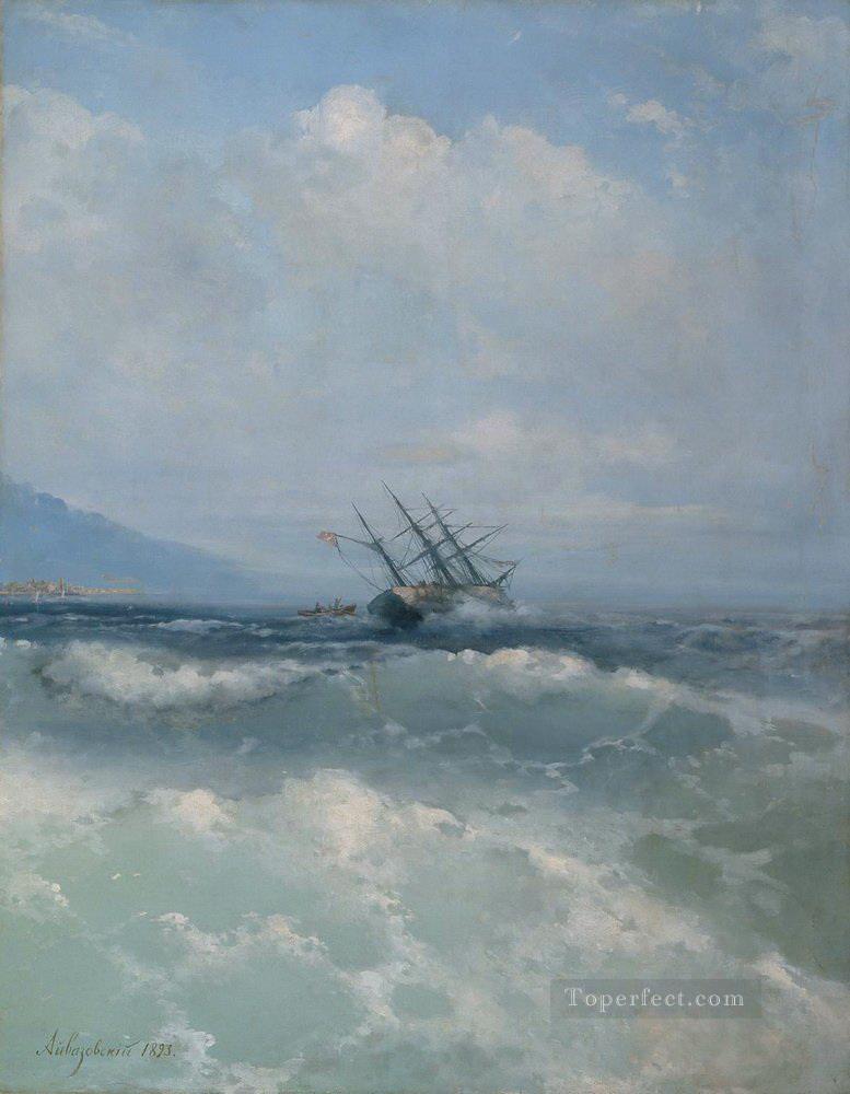 イヴァン・アイヴァゾフスキーの波 海の風景油絵